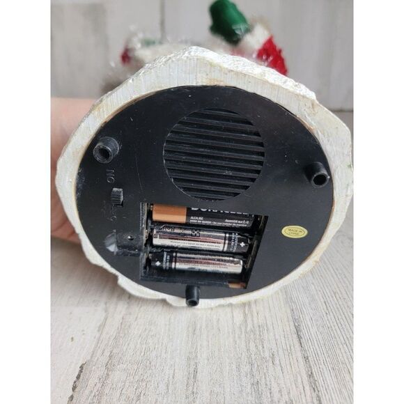 Animated dancing Jingle Bell caroling Santa Claus glitter xmas figure - Picture 11 of 13